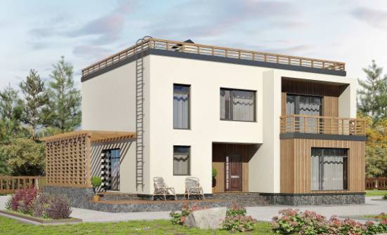 215-002-Л Проект двухэтажного дома, классический дом из арболита Бердск | Проекты домов от House Expert