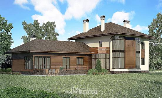 300-001-П Проект двухэтажного дома, классический дом из кирпича Искитим | Проекты домов от House Expert