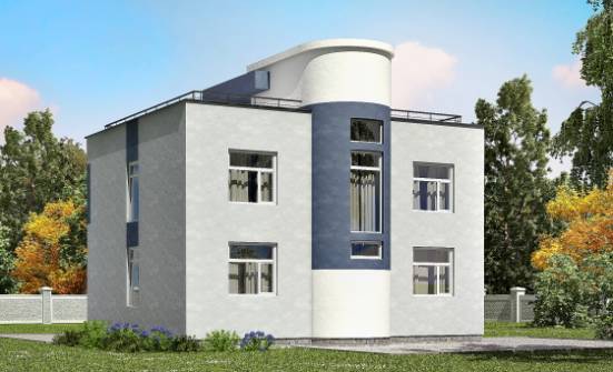 180-005-П Проект двухэтажного дома, уютный загородный дом из пеноблока Барабинск | Проекты домов от House Expert