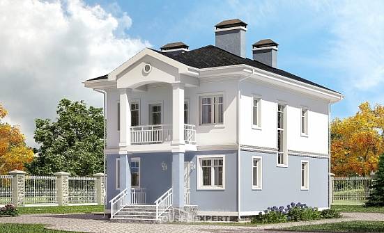 120-001-П Проект двухэтажного дома, компактный домик из газосиликатных блоков Бердск | Проекты домов от House Expert