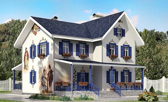 180-003-П Проект двухэтажного дома, скромный дом из кирпича Новосибирск | Проекты домов от House Expert