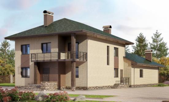 305-003-П Проект двухэтажного дома, просторный дом из пеноблока Искитим | Проекты домов от House Expert