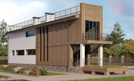 100-003-Л Проект двухэтажного дома, доступный домик из керамзитобетонных блоков Бердск | Проекты домов от House Expert