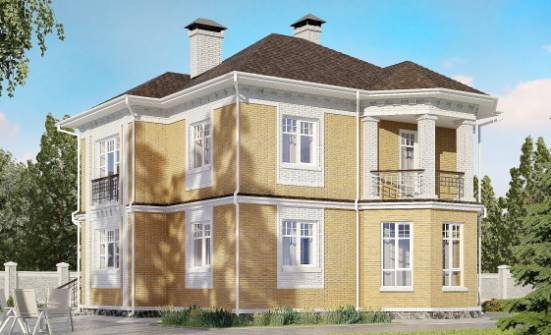 160-001-Л Проект двухэтажного дома, уютный дом из поризованных блоков Барабинск | Проекты домов от House Expert
