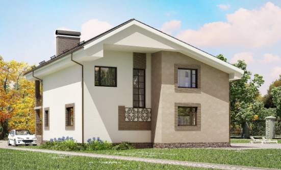 210-003-П Проект двухэтажного дома с мансардой, уютный домик из пеноблока Бердск | Проекты домов от House Expert