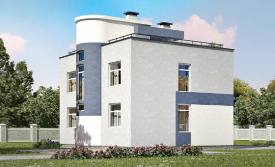 180-005-П Проект двухэтажного дома, уютный загородный дом из пеноблока Барабинск | Проекты домов от House Expert