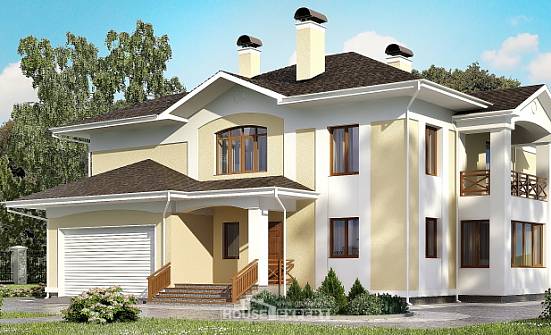 375-002-Л Проект двухэтажного дома, гараж, современный дом из кирпича Барабинск | Проекты домов от House Expert