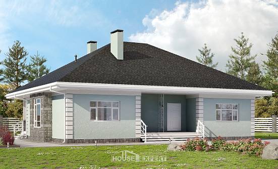 135-003-Л Проект одноэтажного дома, компактный домик из газосиликатных блоков Бердск | Проекты домов от House Expert
