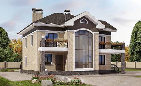 200-006-П Проект двухэтажного дома, классический коттедж из кирпича Бердск | Проекты домов от House Expert
