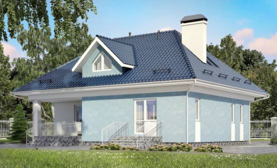 200-002-П Проект двухэтажного дома мансардой, просторный домик из газосиликатных блоков Барабинск | Проекты домов от House Expert