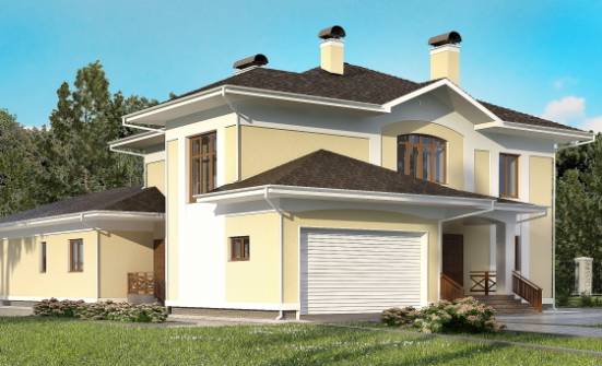 375-002-Л Проект двухэтажного дома, гараж, современный дом из кирпича Барабинск | Проекты домов от House Expert