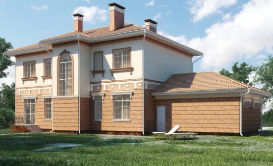 285-001-Л Проект двухэтажного дома, гараж, уютный загородный дом из кирпича Барабинск | Проекты домов от House Expert