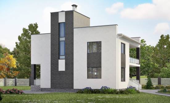 225-001-П Проект двухэтажного дома, уютный загородный дом из керамзитобетонных блоков Новосибирск | Проекты домов от House Expert