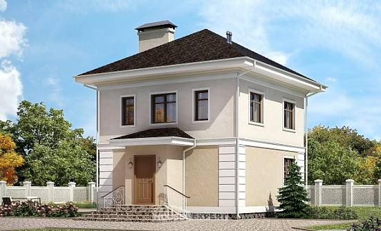 090-003-Л Проект двухэтажного дома, недорогой домик из блока Бердск | Проекты домов от House Expert