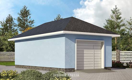 040-001-Л Проект гаража из газобетона Искитим | Проекты домов от House Expert