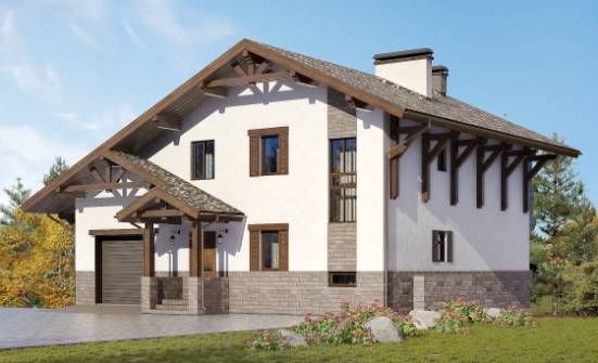 305-002-П Проект трехэтажного дома с мансардой, уютный коттедж из кирпича Бердск | Проекты домов от House Expert