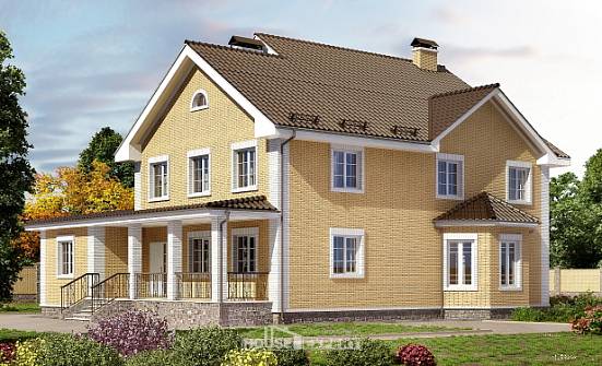 320-003-Л Проект двухэтажного дома, классический дом из бризолита Бердск | Проекты домов от House Expert