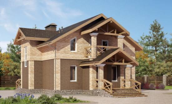 160-014-П Проект двухэтажного дома, красивый дом из газосиликатных блоков Новосибирск | Проекты домов от House Expert