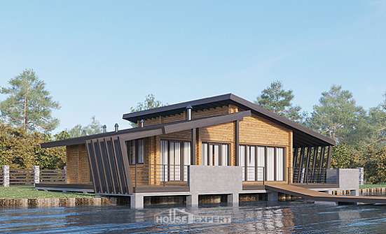 100-007-П Проект бани из дерева Искитим | Проекты домов от House Expert