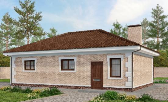 070-005-П Проект гаража из кирпича Искитим | Проекты домов от House Expert