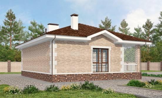 065-002-П Проект бани из кирпича Барабинск | Проекты одноэтажных домов от House Expert