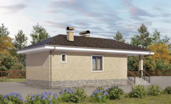 040-002-П Проект бани из теплоблока Бердск | Проекты одноэтажных домов от House Expert