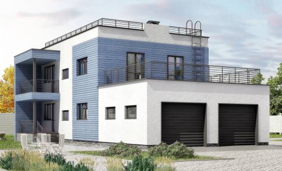 180-012-Л Проект двухэтажного дома и гаражом, простой дом из кирпича Барабинск | Проекты домов от House Expert