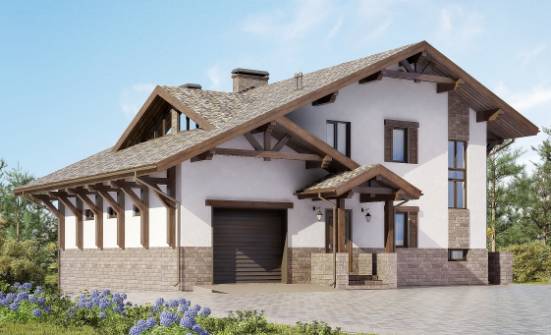 305-002-П Проект трехэтажного дома с мансардой, уютный коттедж из кирпича Бердск | Проекты домов от House Expert