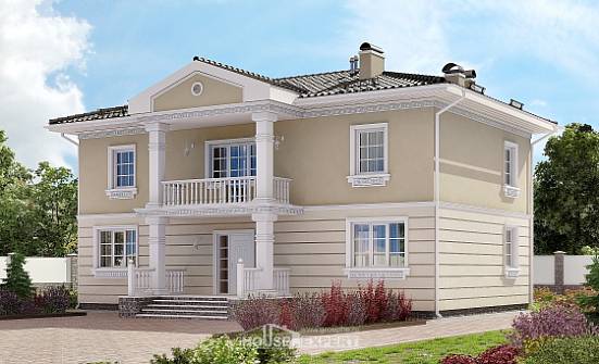210-005-Л Проект двухэтажного дома, современный домик из бризолита Барабинск | Проекты домов от House Expert