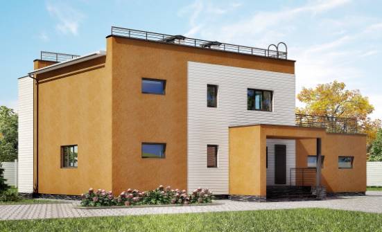 180-012-П Проект двухэтажного дома и гаражом, классический загородный дом из кирпича Новосибирск | Проекты домов от House Expert