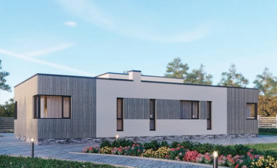 175-001-Л Проект одноэтажного дома, классический дом из арболита Бердск | Проекты домов от House Expert
