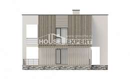 150-017-П Проект двухэтажного дома, бюджетный дом из арболита, Барабинск